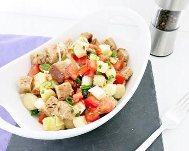 Brotsalat mit Spargel