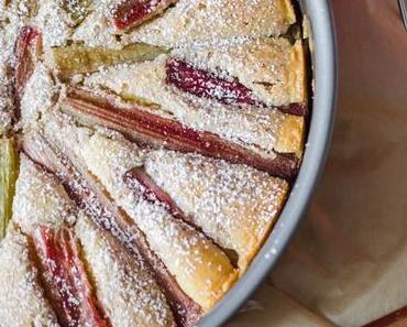 Rhabarberkuchen mit Frangipane