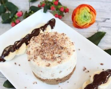 Bananen Walnusscrunch Törtchen mit Pharisäer Biskuit