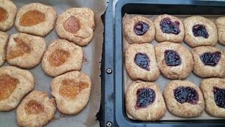 Cheesecake Cookies mit Marmelade