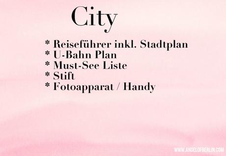 [organises...] 20 City Trip Essentials